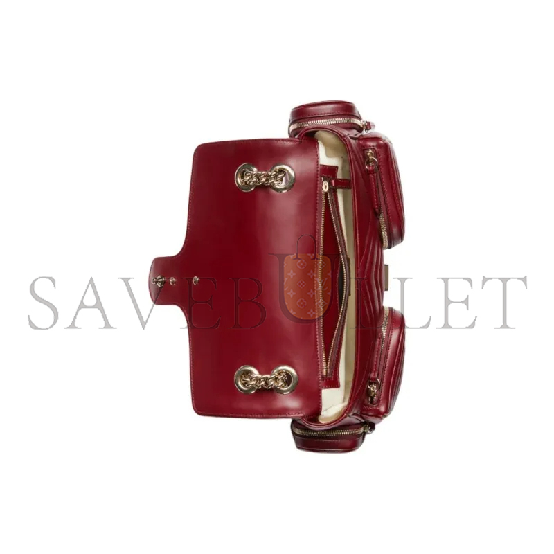 G*u*i gg marmont small multi-pocket bag 795228 (25.5*15*7cm)